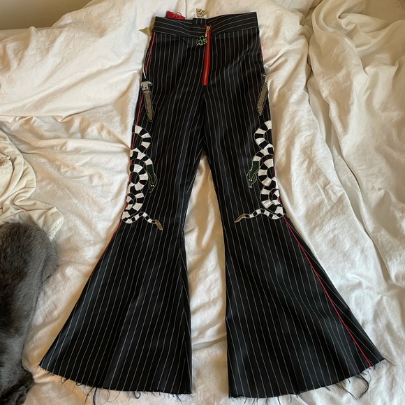 dilara findikoglu snake embelish pants - Picture 1 of 5